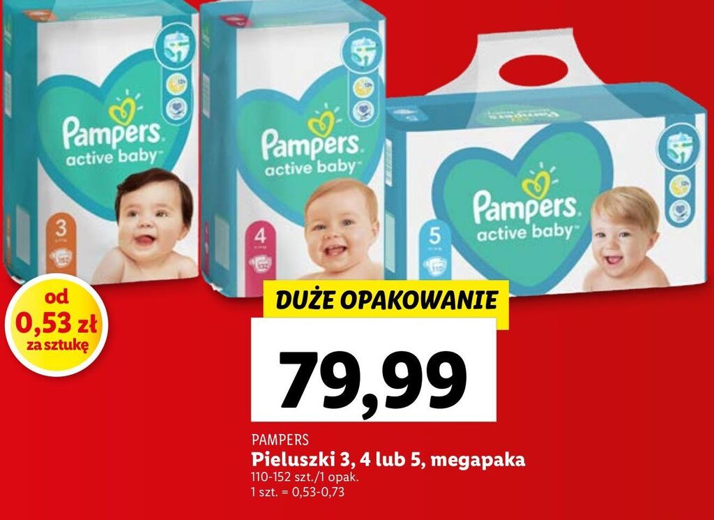 lidl promocja na pampers