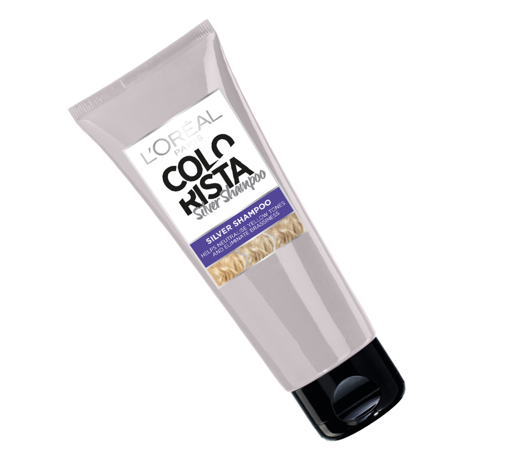 loreal colorista silver szampon włosy blond