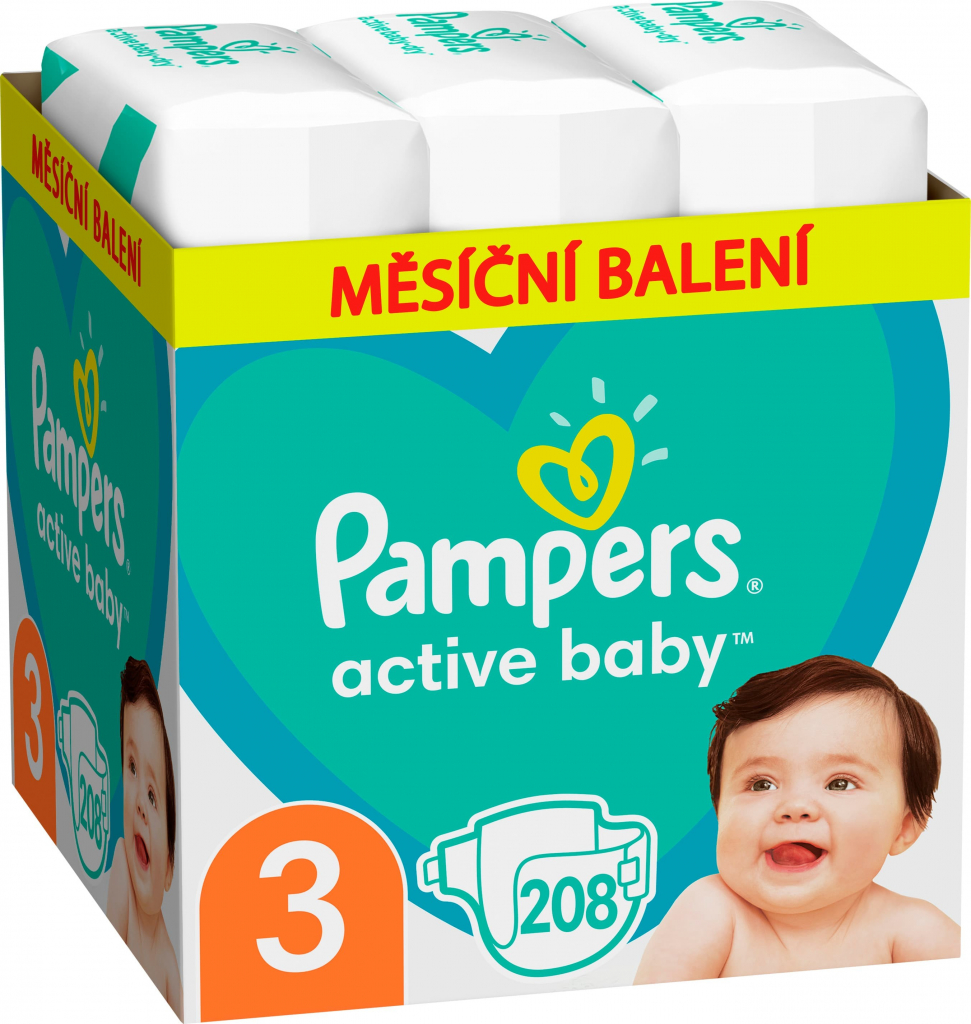 pampers active baby 3 zapas 208