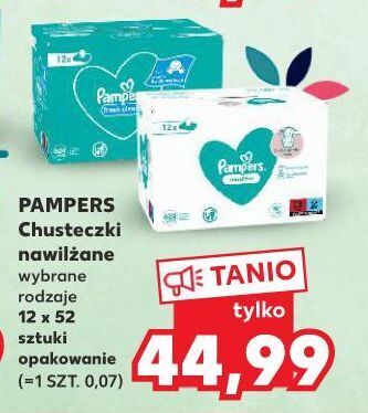 chusteczki nawilżane pampers kaufland