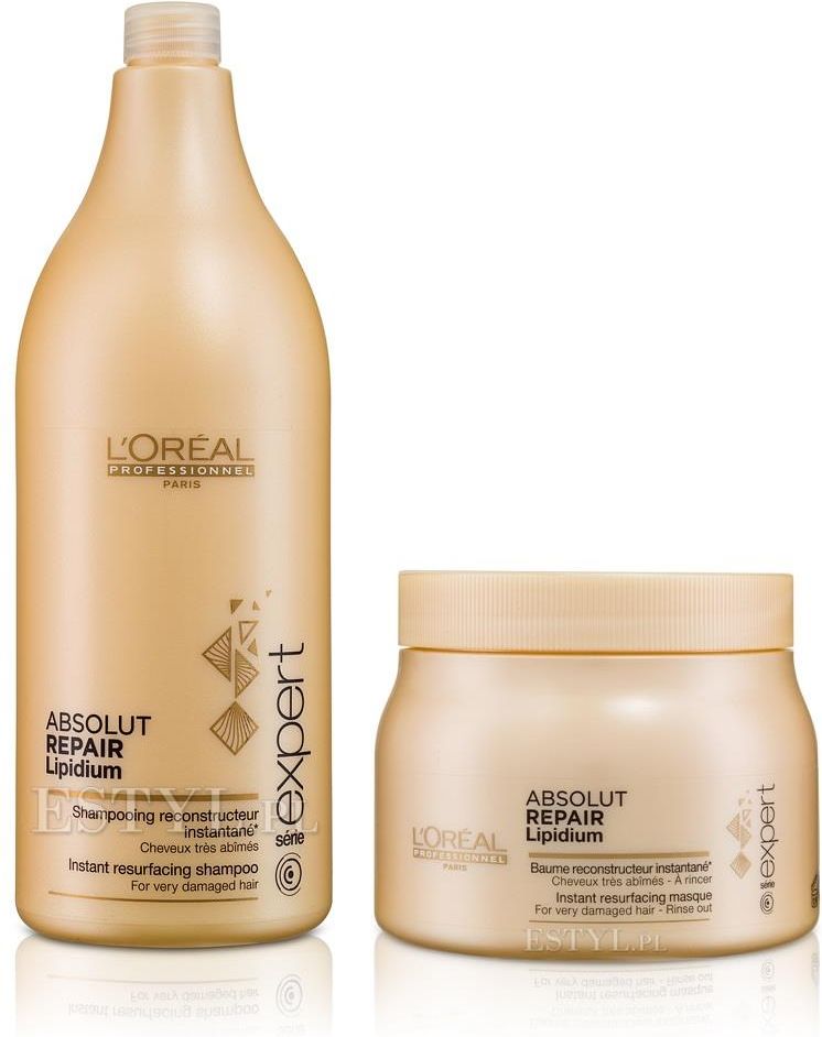 loreal absolut repair lipidium szampon regenerujący włosy uwrażliwione 1500ml