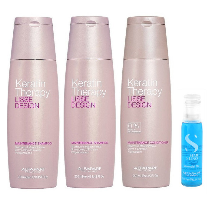 alfaparf keratin therapy lisse szampon odżywka