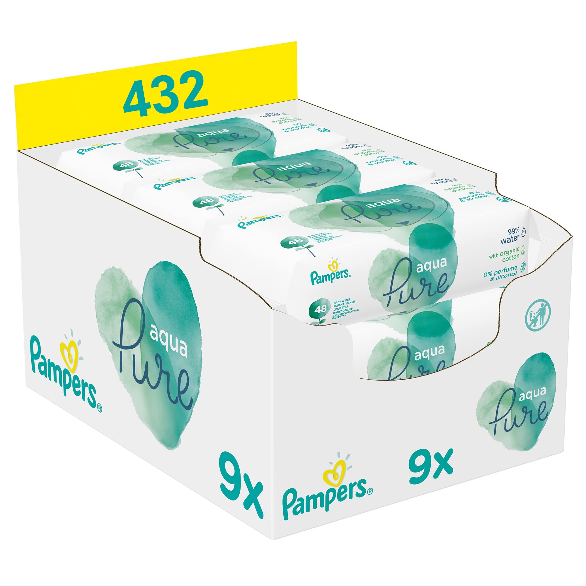 pampers aqua pure wipes boots