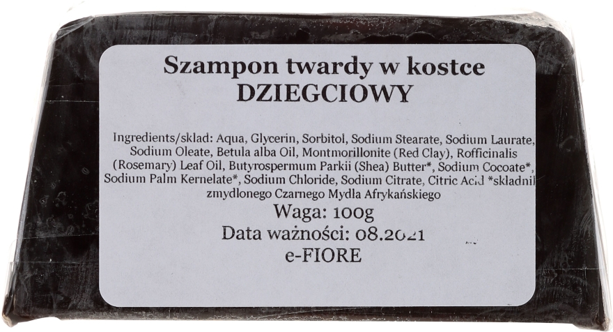 e-fiore szampon dziegciowy w kostce