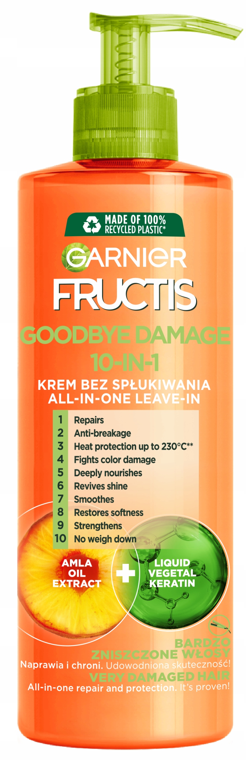 garnier fructis odżywka do włosów goodbye damage 10w1