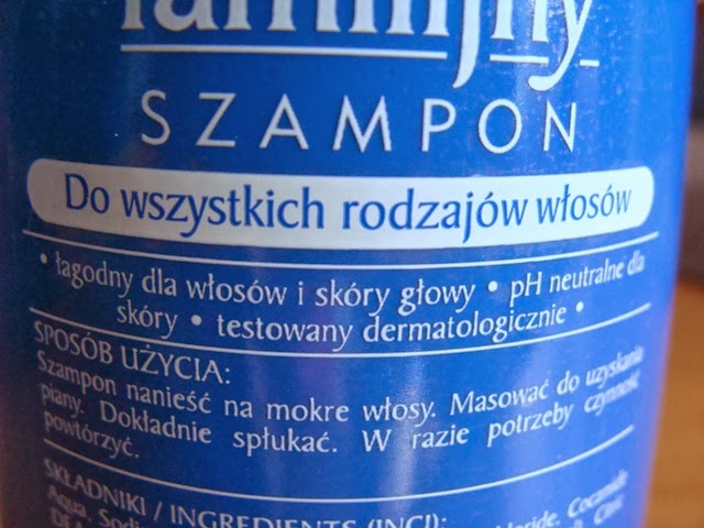 szampon familijny niebieski skład