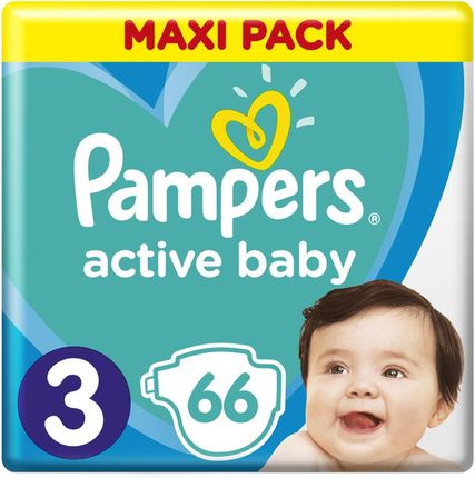 pampers active baby rozmiar 3 66 pielusze