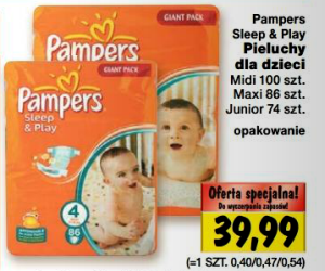 pampers sleep and play 4 promocja kaufland