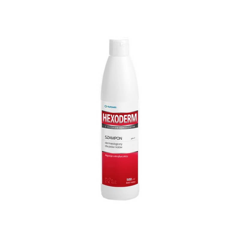 hexoderm szampon dermatologiczny pies kot 500 ml