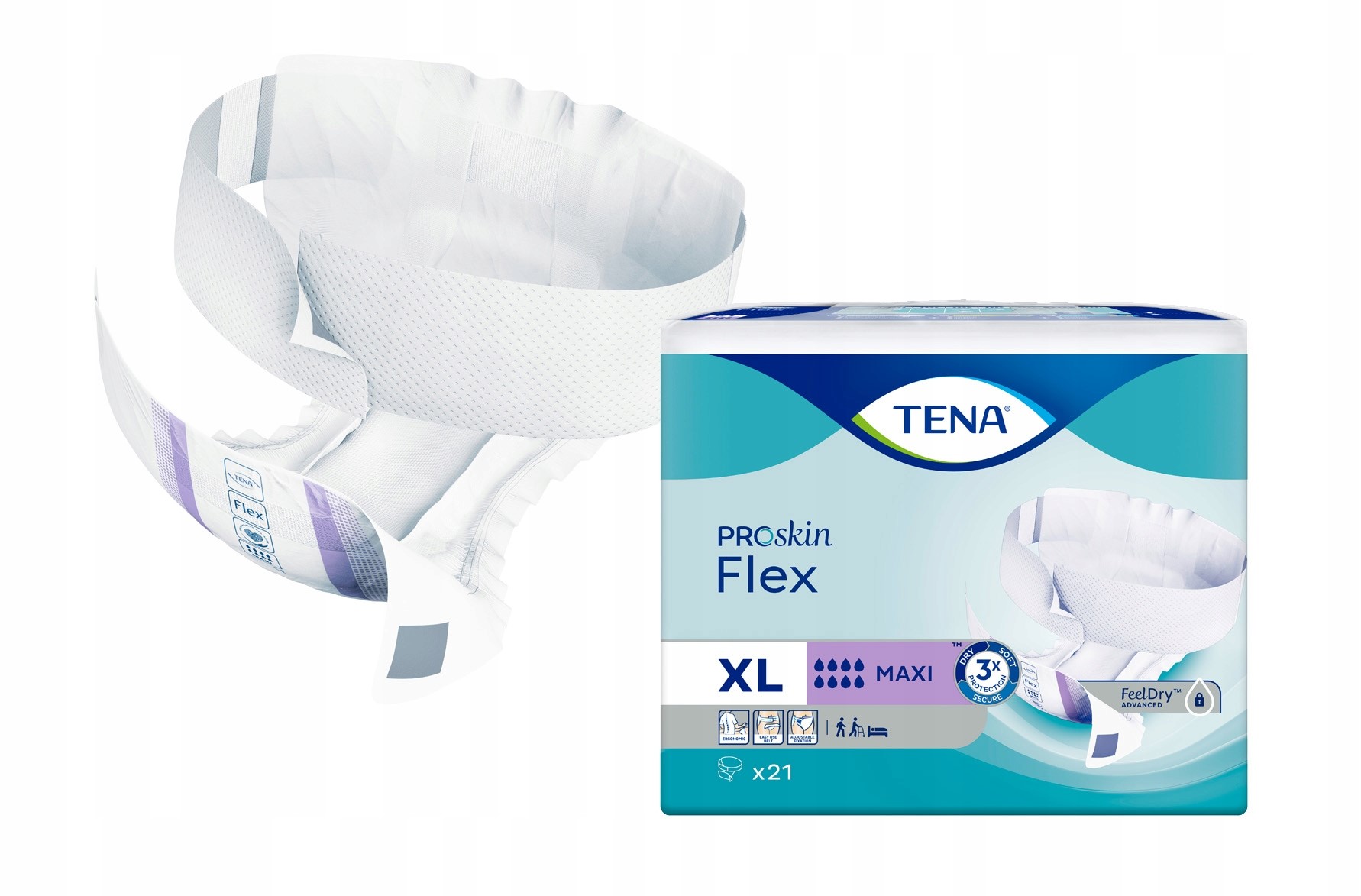 pieluchomajtki tena flex maxi xl