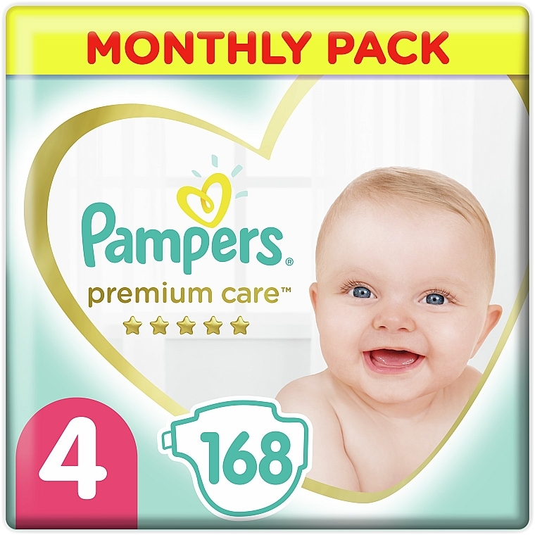 pampers premium care 4 maxi 168 sztuk