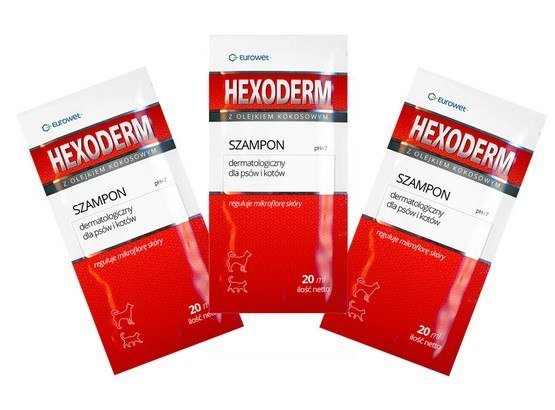 hexoderm szampon saszetki