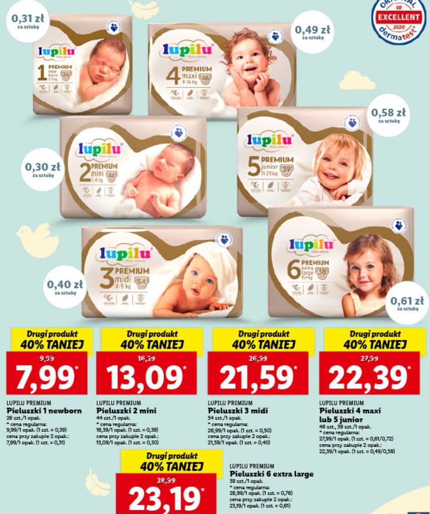 lidl lupilu pieluchy promocja