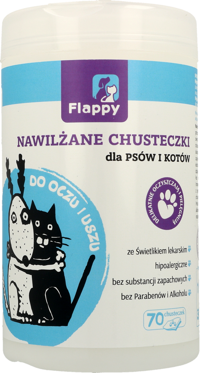 flappy nawilżane chusteczki dla psów i kotów