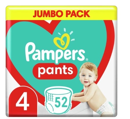 pampers pants 4 52 sztuki