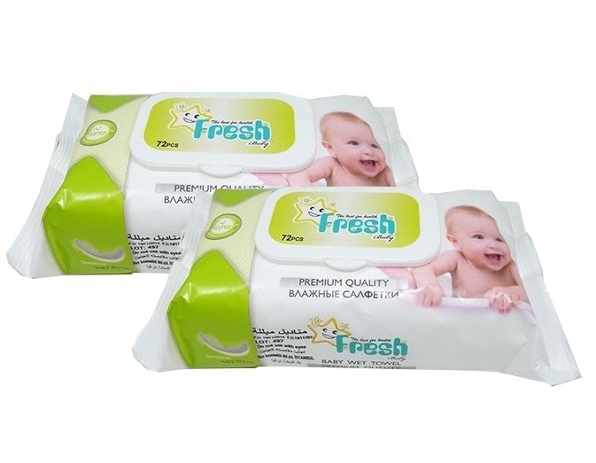 chusteczki nawilżane fresh baby 120 sztuk