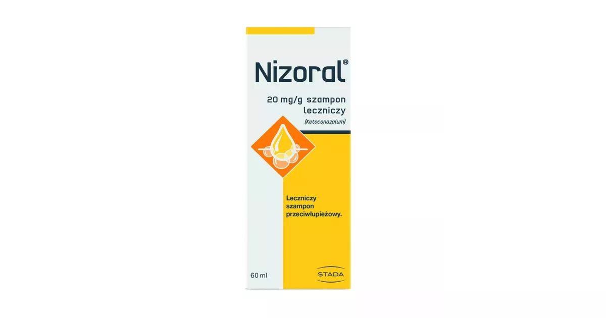 nizoral 20mg g szampon przeciwłupieżowy 60ml