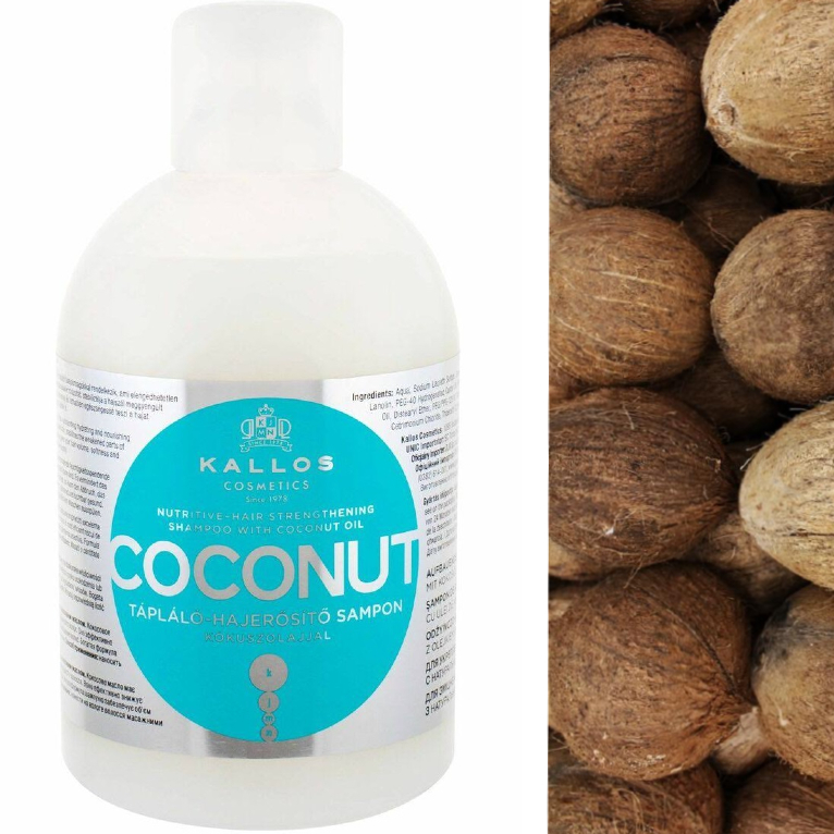 kallos szampon odżywczo-wzmacniający do włosów coconut