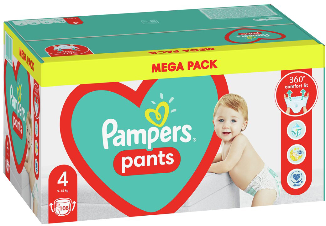 mega pack pampers 4 majtki