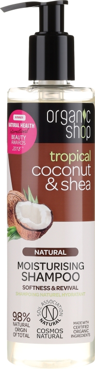 organic shop naturalny szampon nawilżający coconut & shea