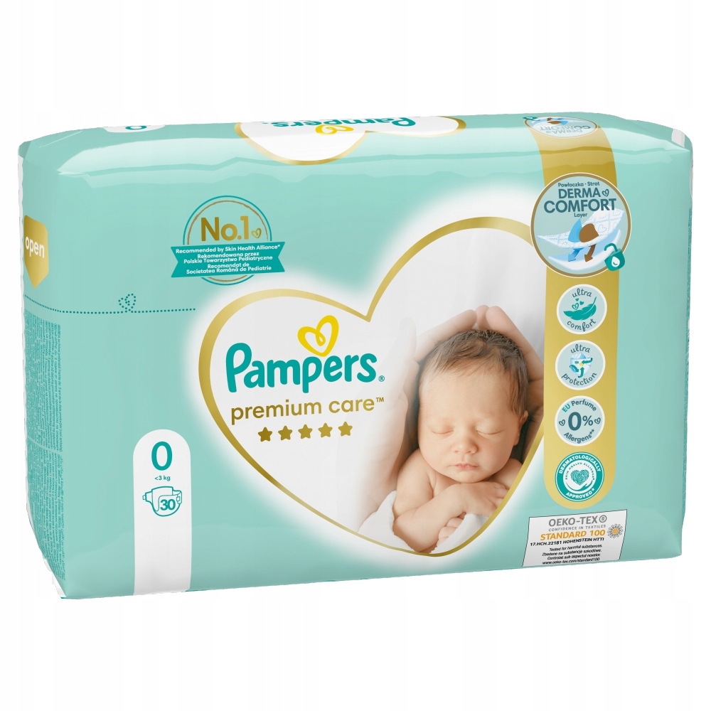 pampers premium care pieluchy 0 newborn 30 szt pieluszek