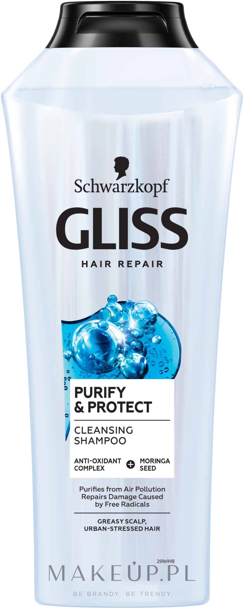 gliss purify&protect szampon włosy przetłuszczające się 400ml