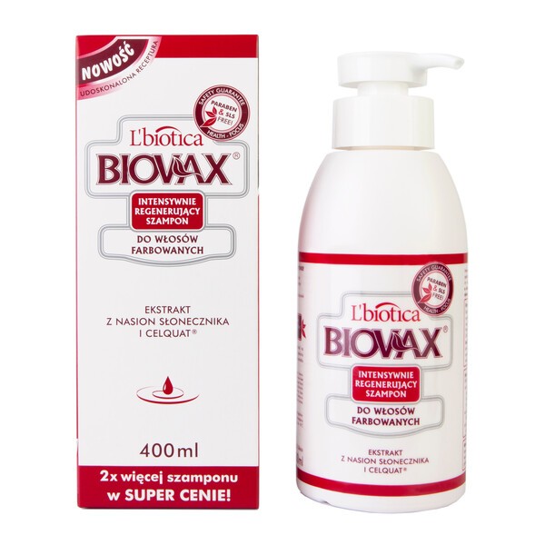 doz biovax szampon argan 400 ml