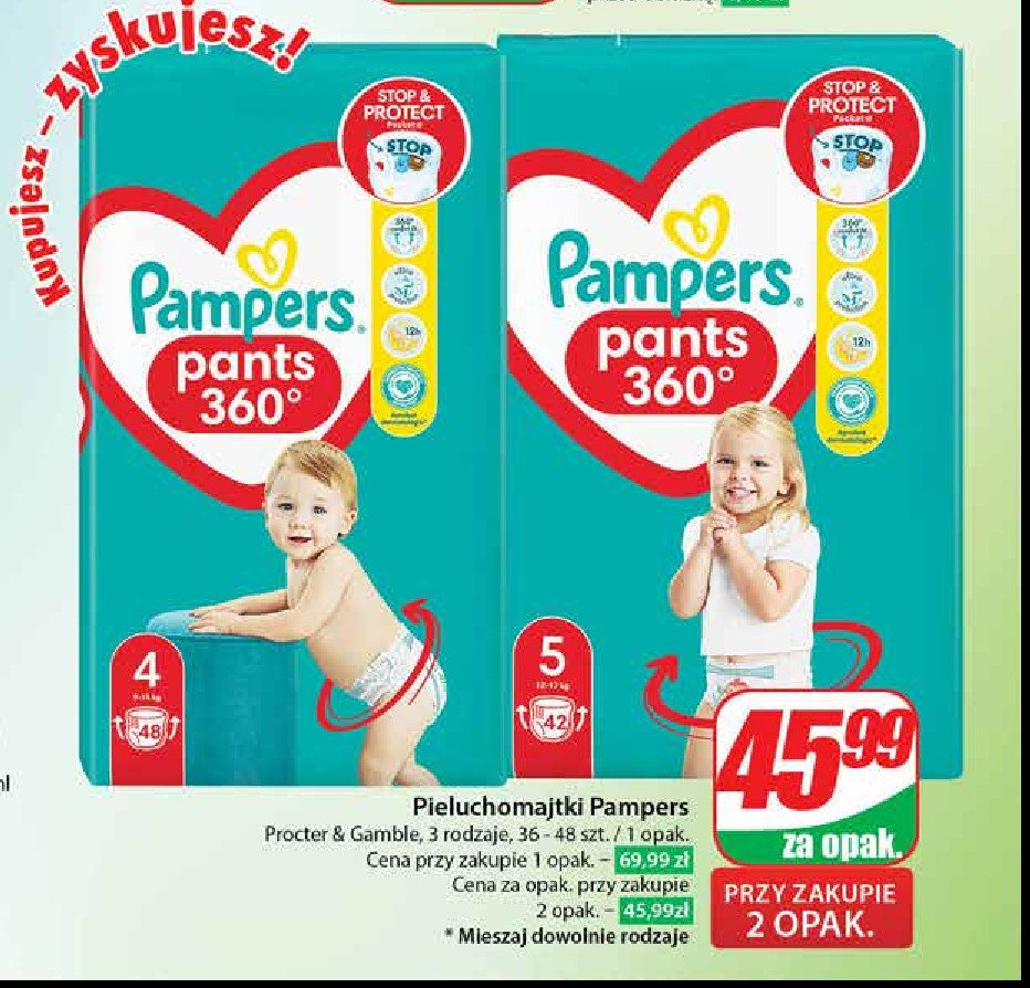 pieluchomajtki pampers 4 gazetka