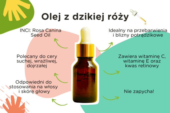 olejek z dzikiej róży do włosów