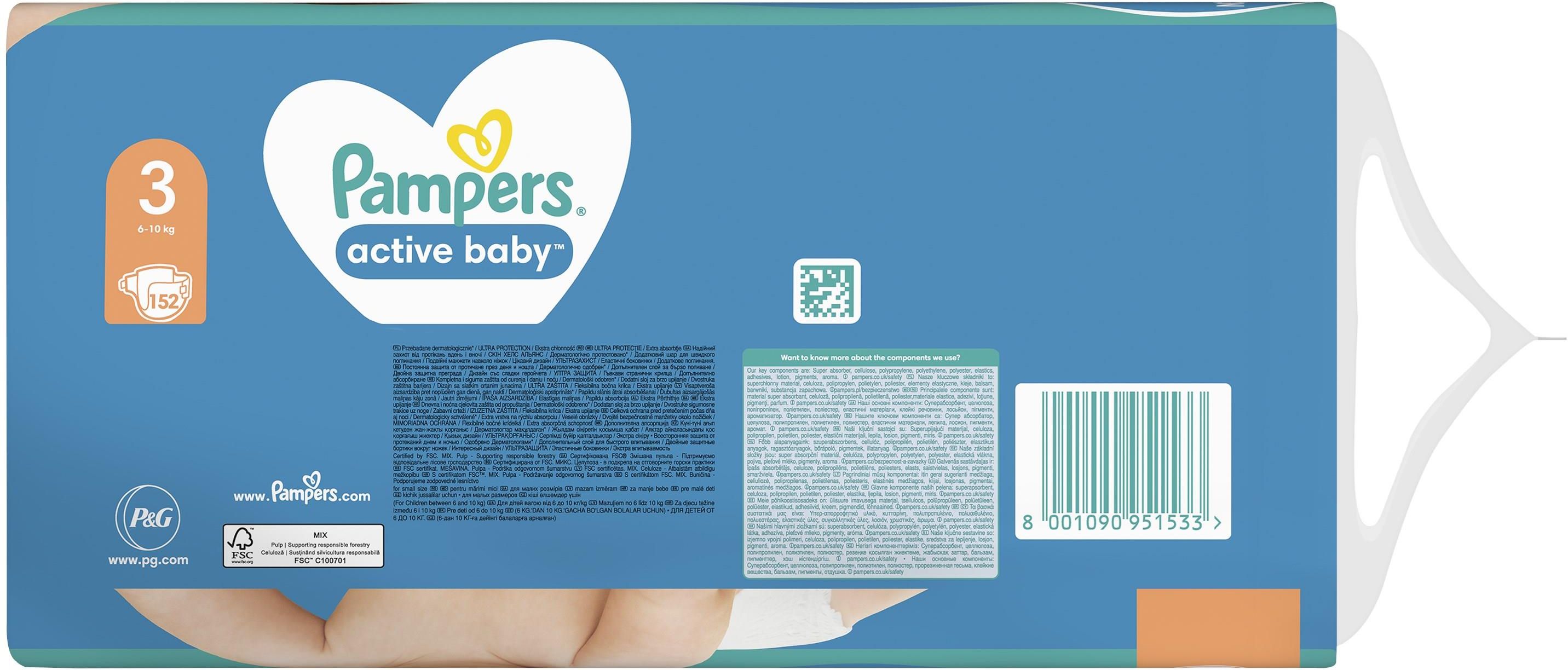 pampers 3 152 szt