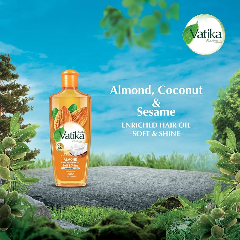 dabur vatika almond hair oil olejek do włosów 150ml