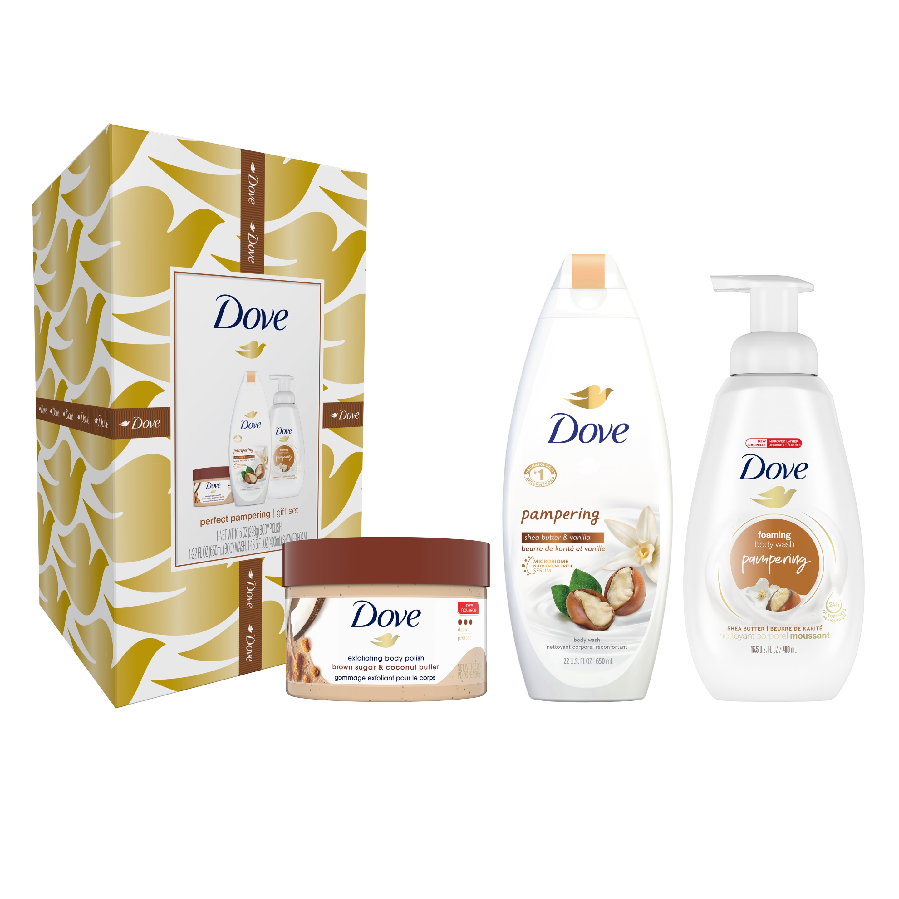 dove perfect pampering gift set