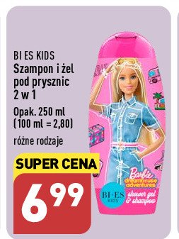 bi-es szampon i żel pod prysznic 2w1 barbie fashion