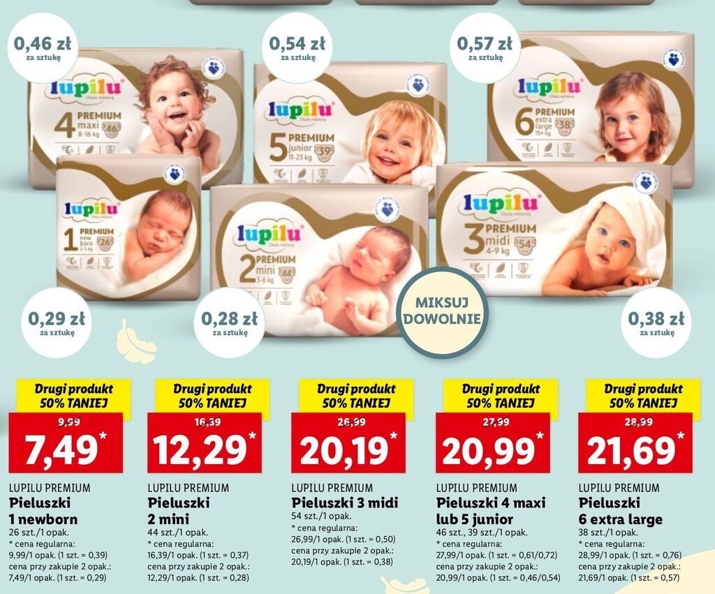 promocja lidl pampers