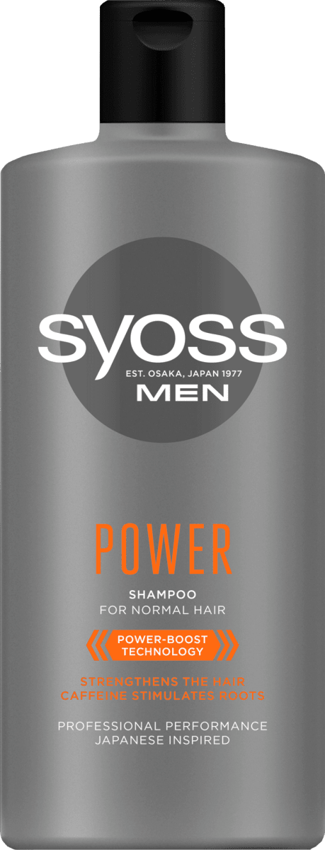 syoss men power & strength szampon do włosów normalnych