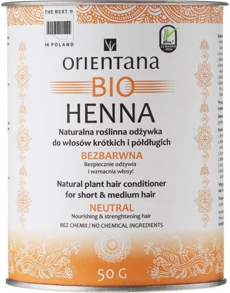 orientana henna odżywka do włosów roślinna 50g