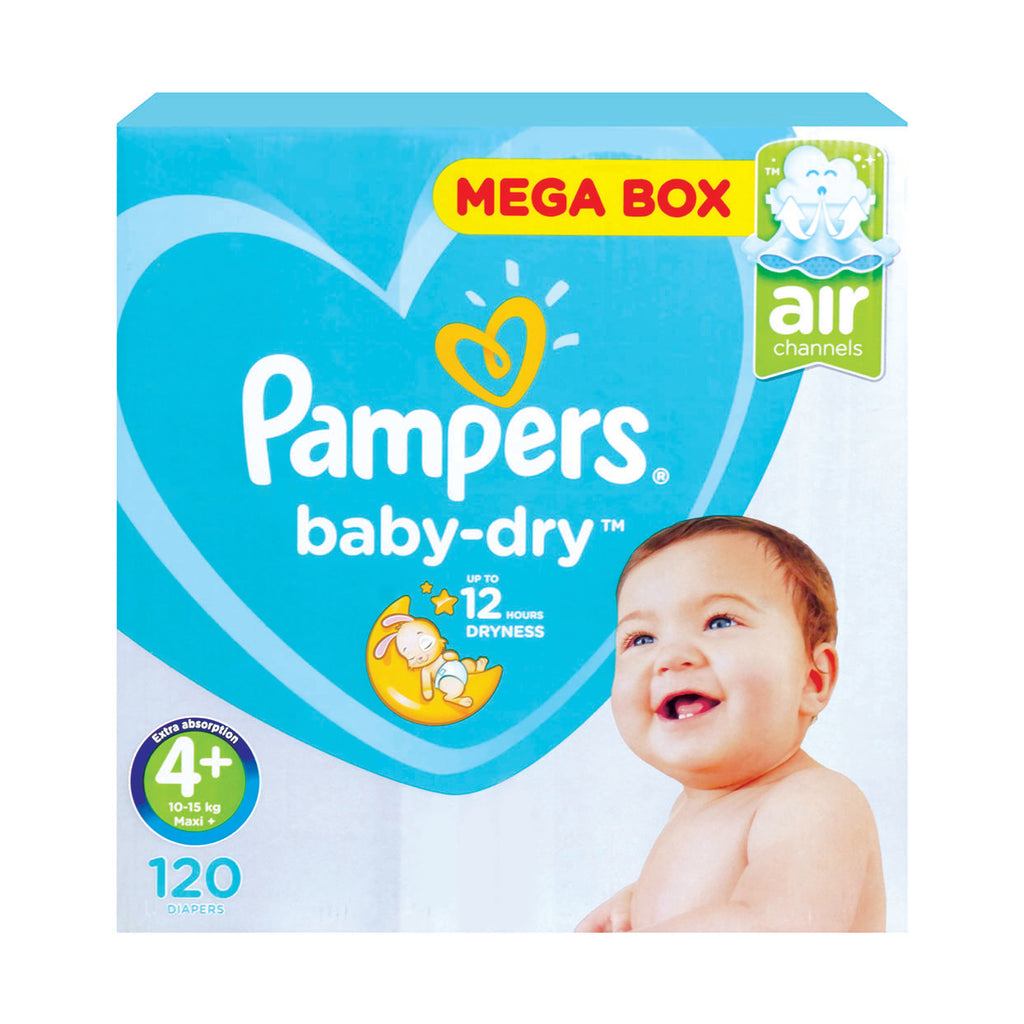 pampers active dry 4+ 120 sztuk