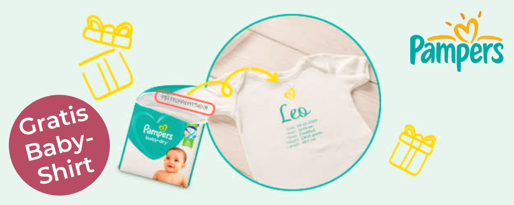 gratis t shirt von pampers