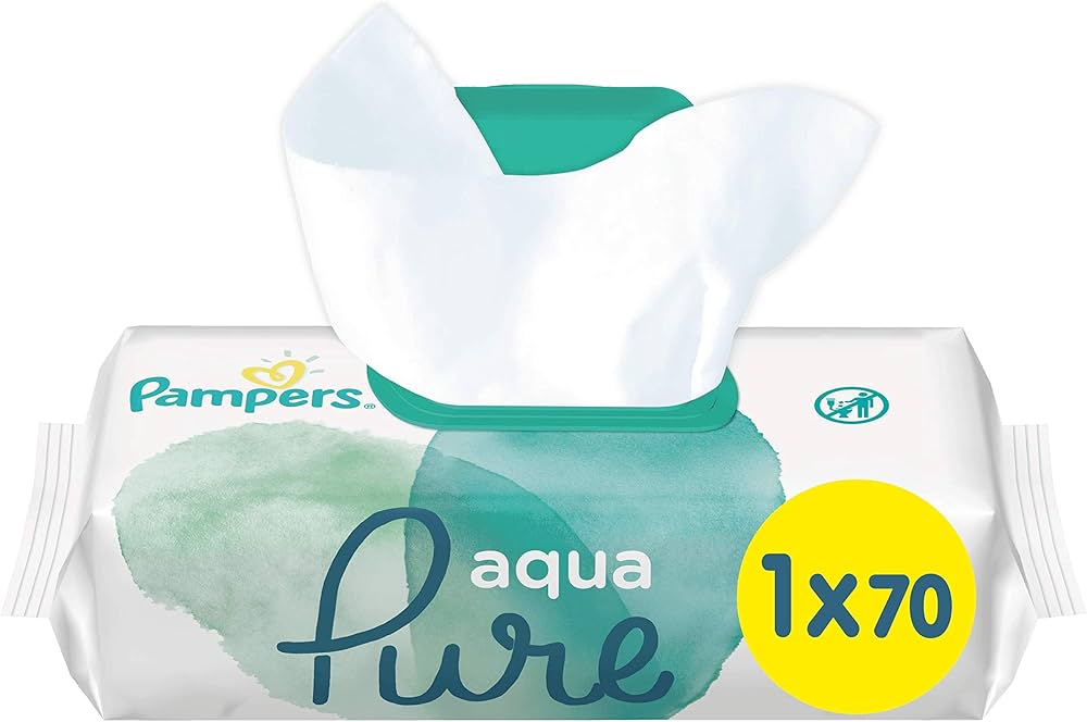 pampers aqua pure wipes 70