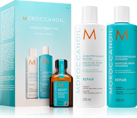 moroccanoil moisture repair odżywka do włosów zniszczonych zabiegami chemicznym