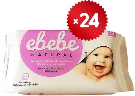 ebebe natural chusteczki nawilżane wodą