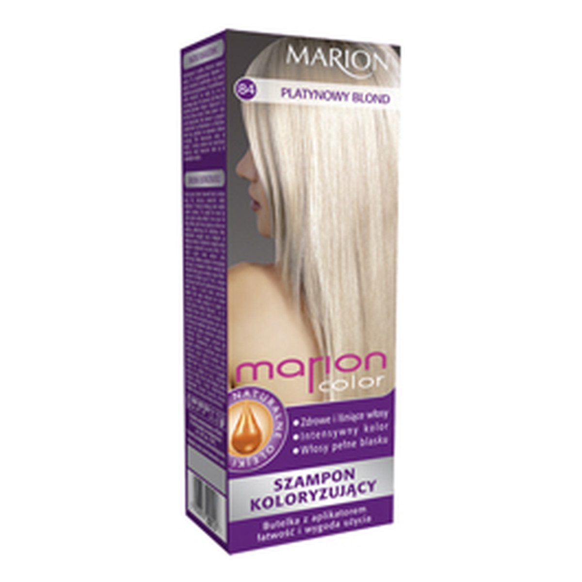 marion color 84 platynowy blond szampon koloryzujący do 24 myć