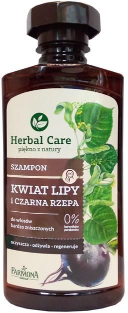 herbal care szampon kwiat lipy i czarna rzepa