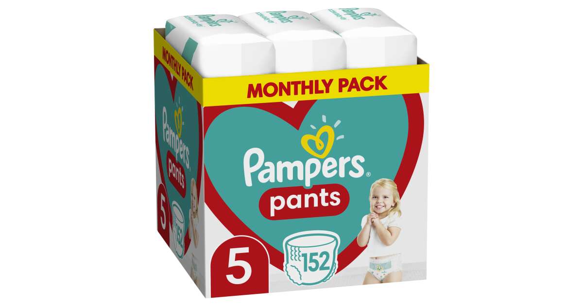 pampers pants 5 monthly pack