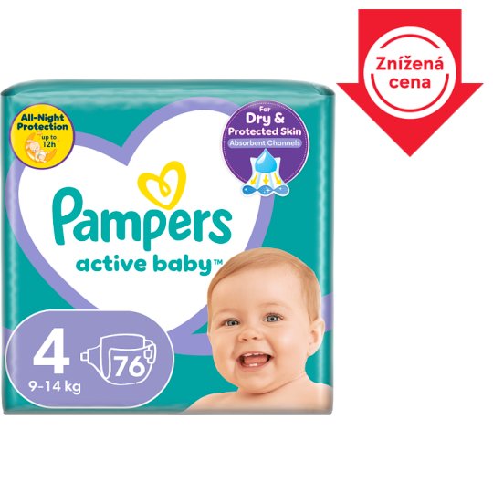 tesco pampers actibe baby 4