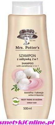 mrs potters szampon do włosów bawełna i lukrecja