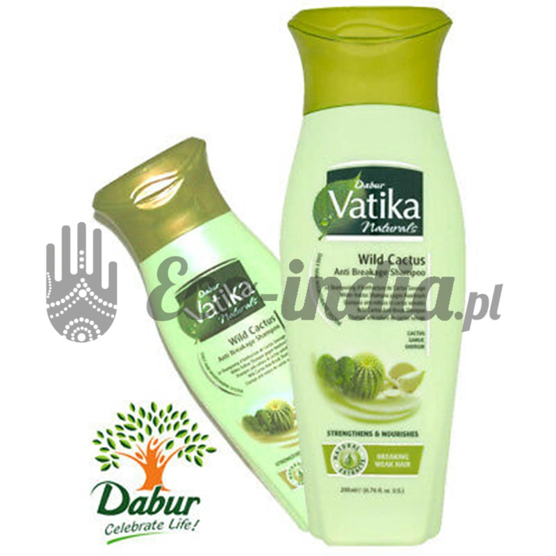 dabur vatika szampon do włosów dziki kaktus z czosnkiem