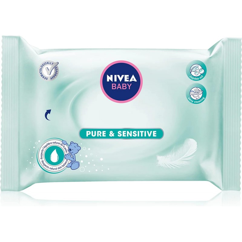 chusteczki nawilżane nivea pure and sensitive