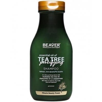 beaver oczyszczjący szampon przeciwłupieżowy tea tree