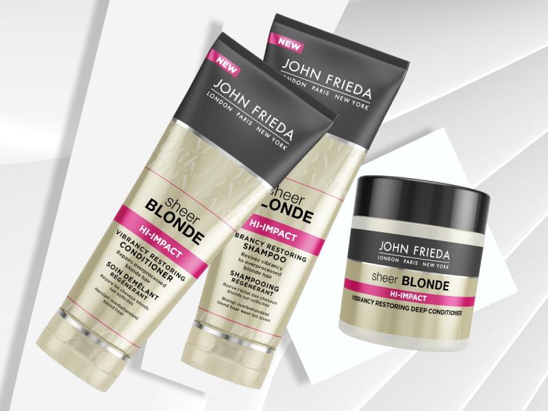 szampon odżywka i maska john frieda hi-impact dla przemęczonych blondów